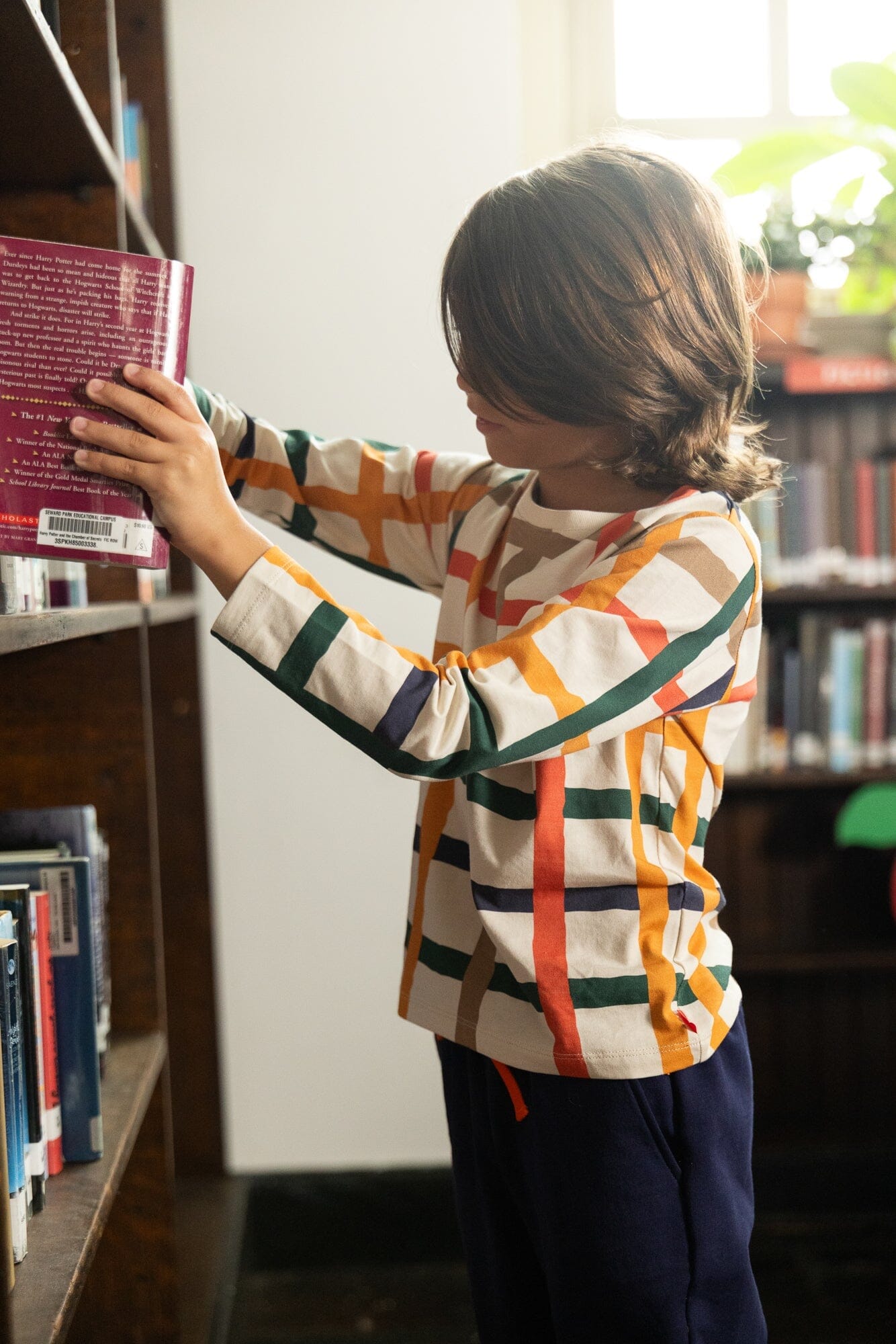 Recycled Cotton Warm Grid T-Shirt Shirts/Tops 