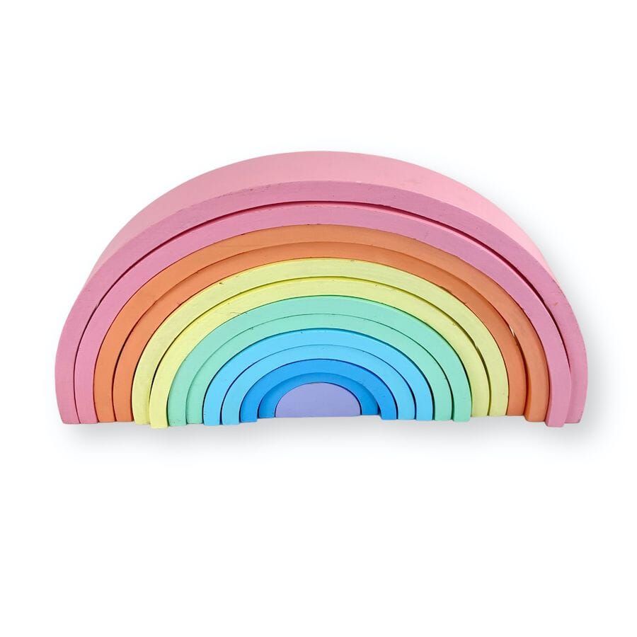 TOYCYCLE - Stacking Nesting Wooden Rainbow