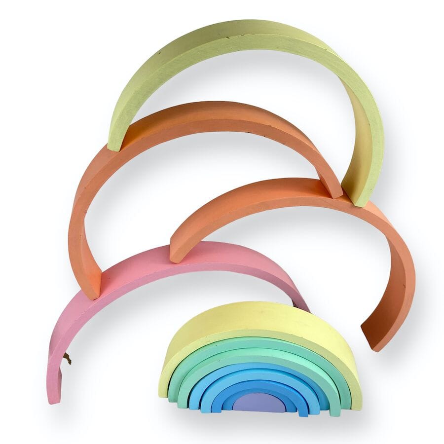 TOYCYCLE - Stacking Nesting Wooden Rainbow
