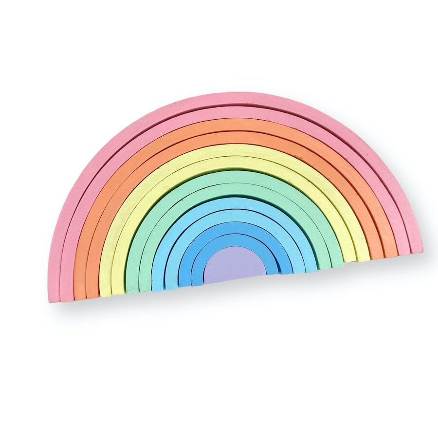 TOYCYCLE - Stacking Nesting Wooden Rainbow