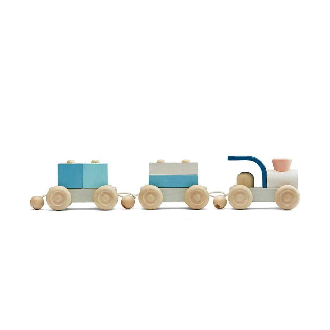 PlanToys USA - Stacking Train Trio - Orchard