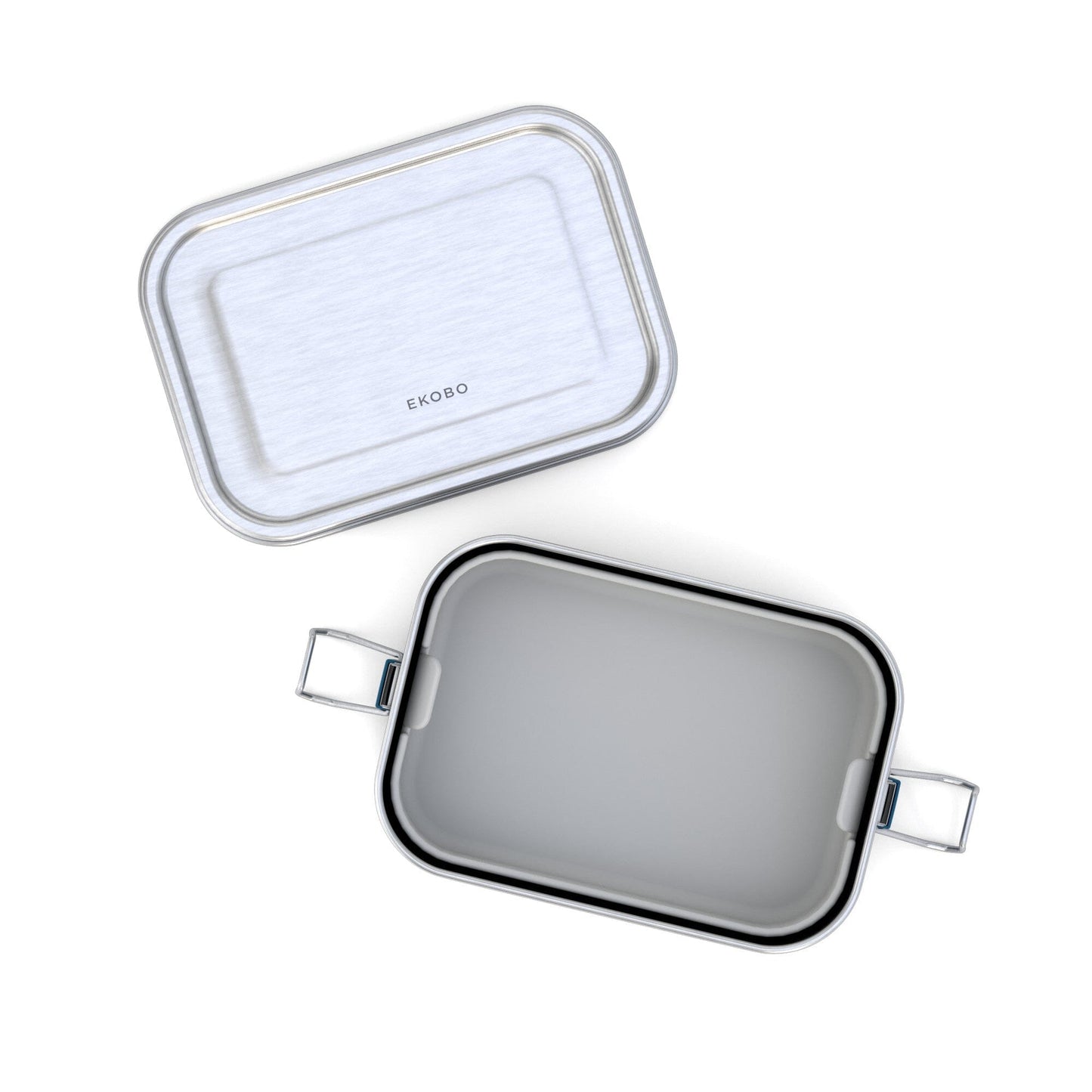 EKOBO USA - DS - Stainless Steel Lunch Box with Heat Safe Insert - Blue Abyss