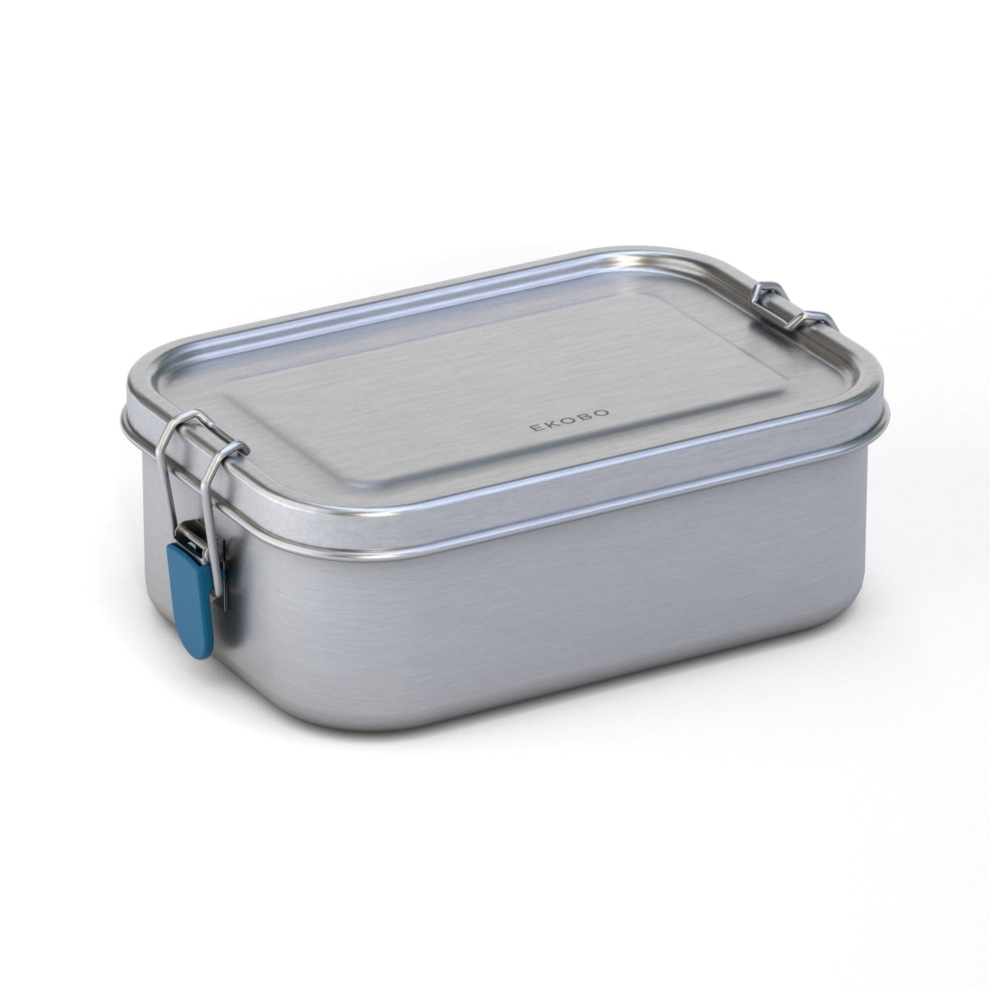 EKOBO USA - DS - Stainless Steel Lunch Box with Heat Safe Insert - Blue Abyss