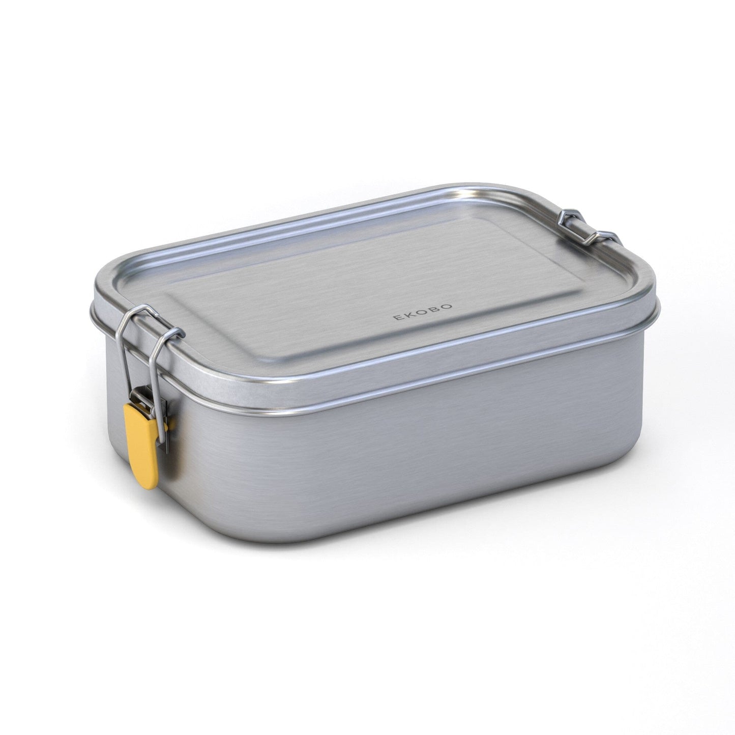 EKOBO USA - DS - Stainless Steel Lunch Box with Heat Safe Insert - Lemon