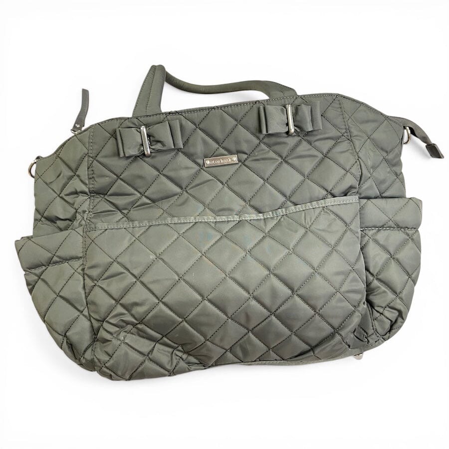 Storksak Grey Quilted Diaper Bag - Charcoal Gray Baby & Toddler 