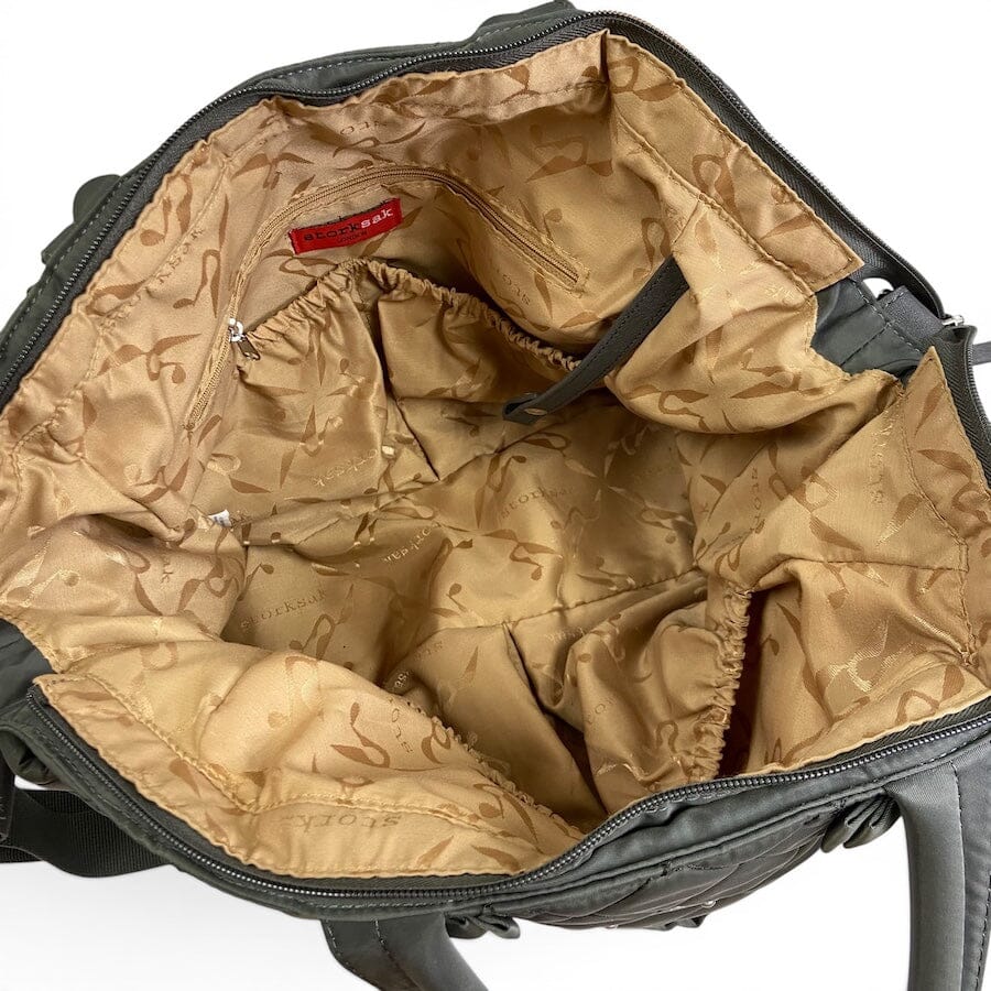 Storksak Grey Quilted Diaper Bag - Charcoal Gray Baby & Toddler 