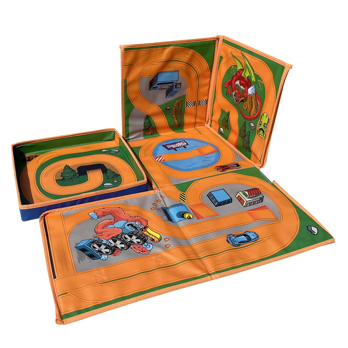 Tara Toy Hot Wheels ZipBin 300 Car Storage Cube & Playmat
