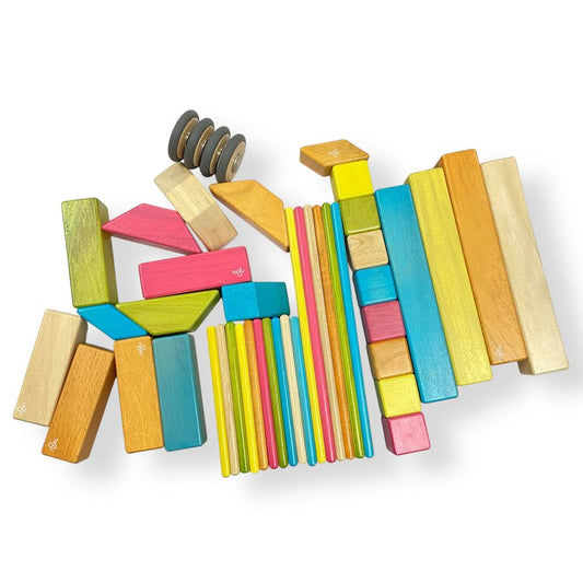Tegu 45-Pc Magnetic Wooden Block Bundle Toys 