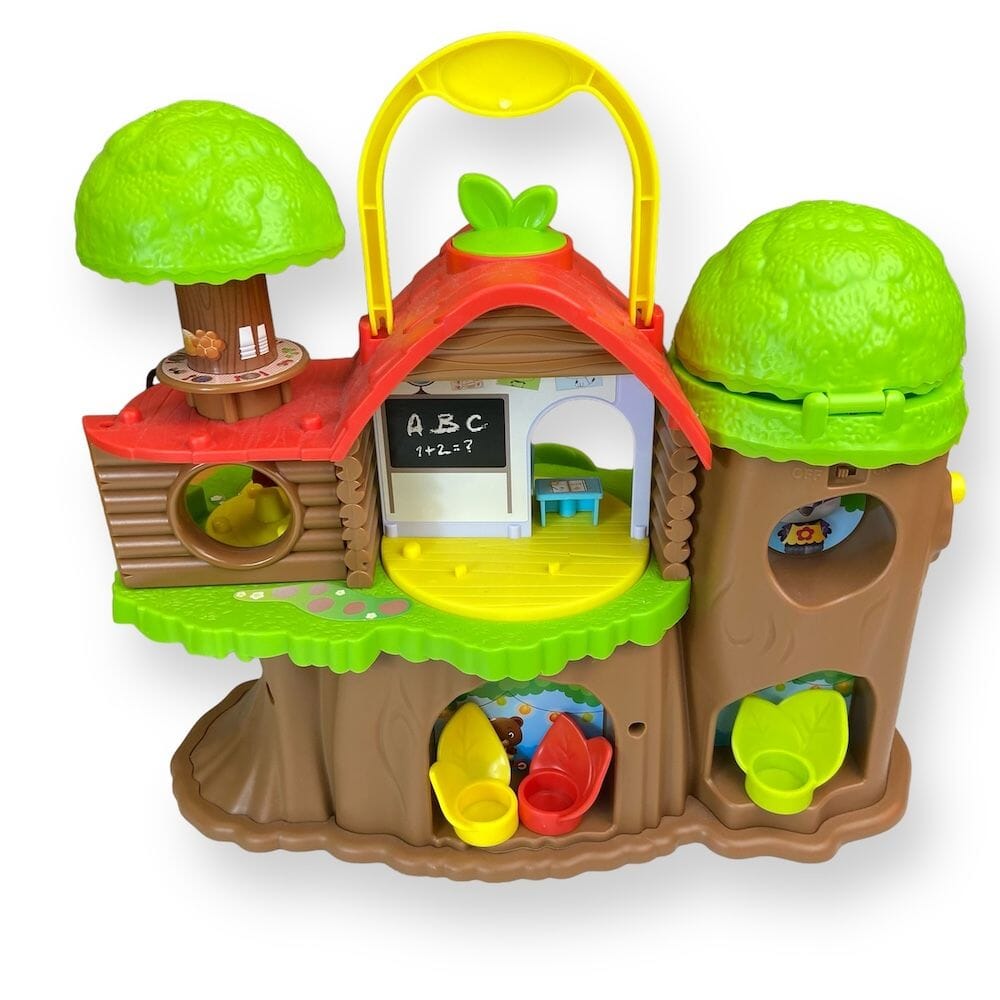 Fat Brain Toys - Timber Tots Schoolhouse and School Bus