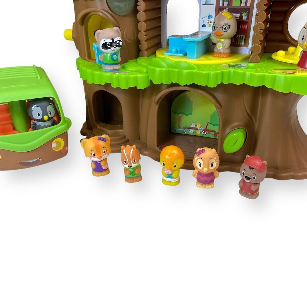 Fat Brain Toys - Timber Tots Schoolhouse and School Bus