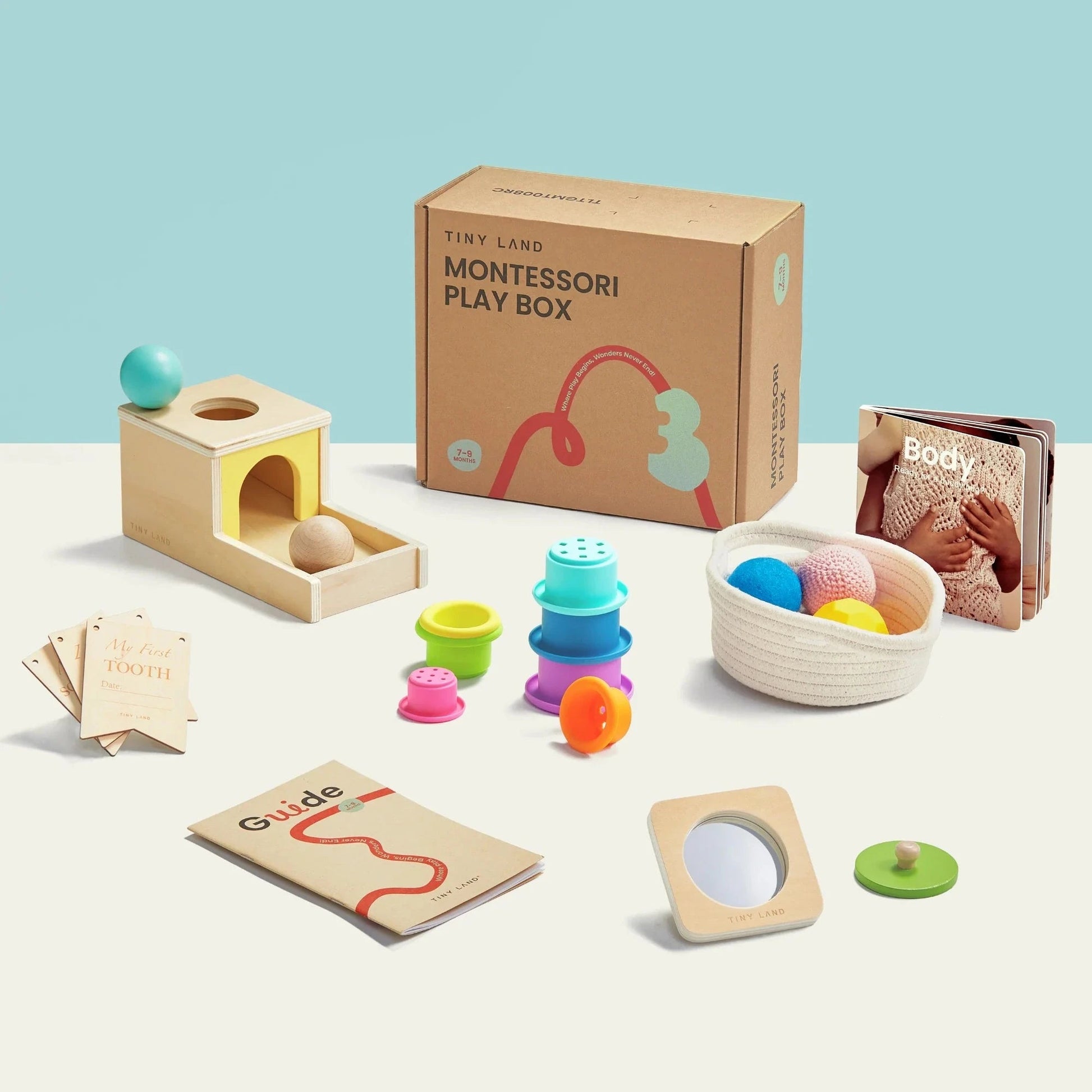 Tiny Land - Tiny Land® Montessori Toys Set for Infant 7 - 9 Months