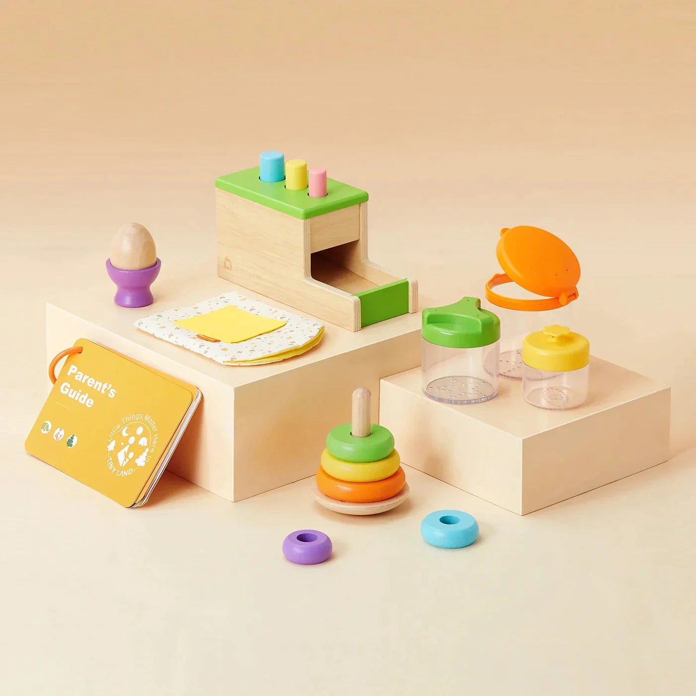Tiny Land - Tiny Land® Montessori Toys Set for Infants 10 - 12 Months