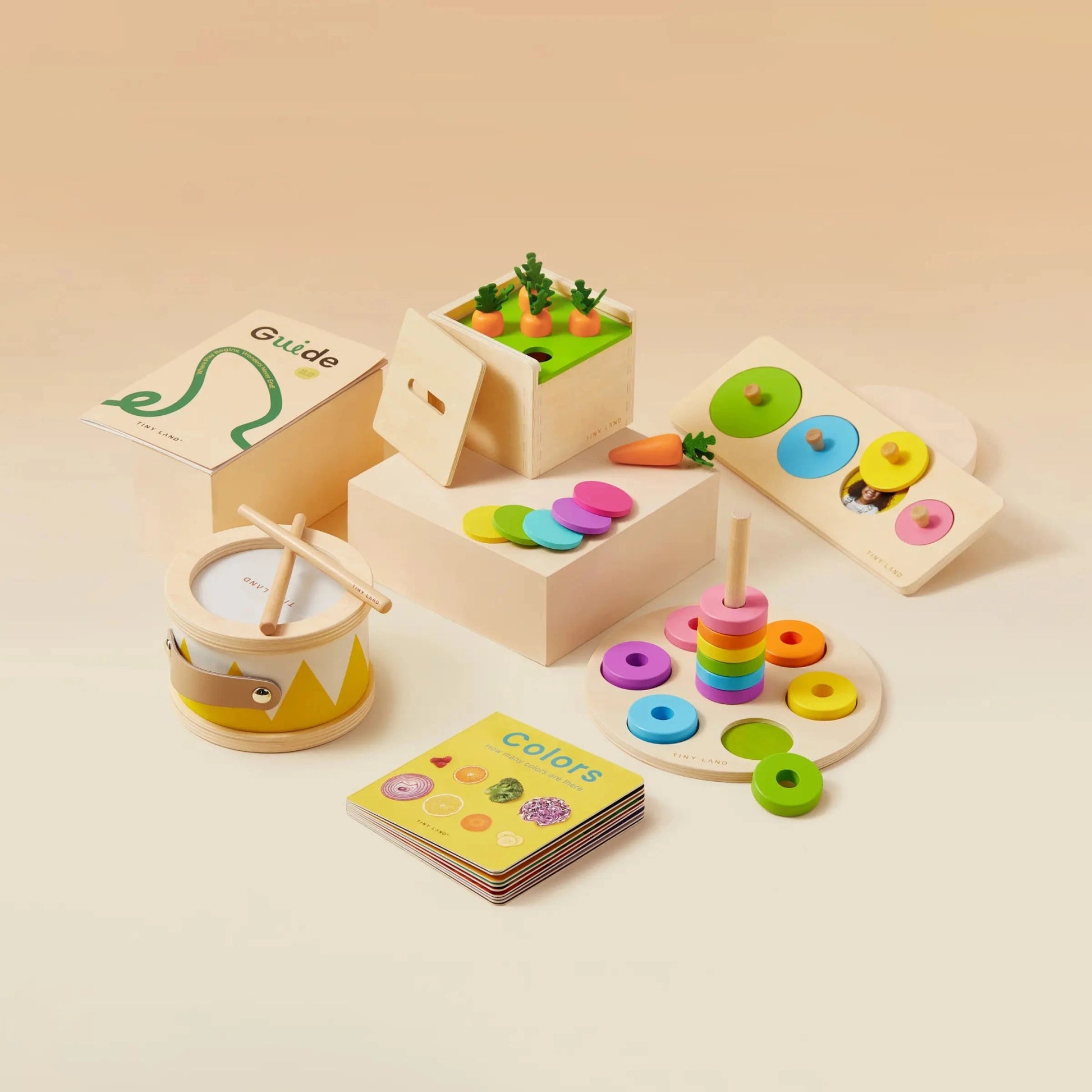 Tiny Land - Tiny Land® Montessori Toys Set for Toddlers 13 - 15 Months