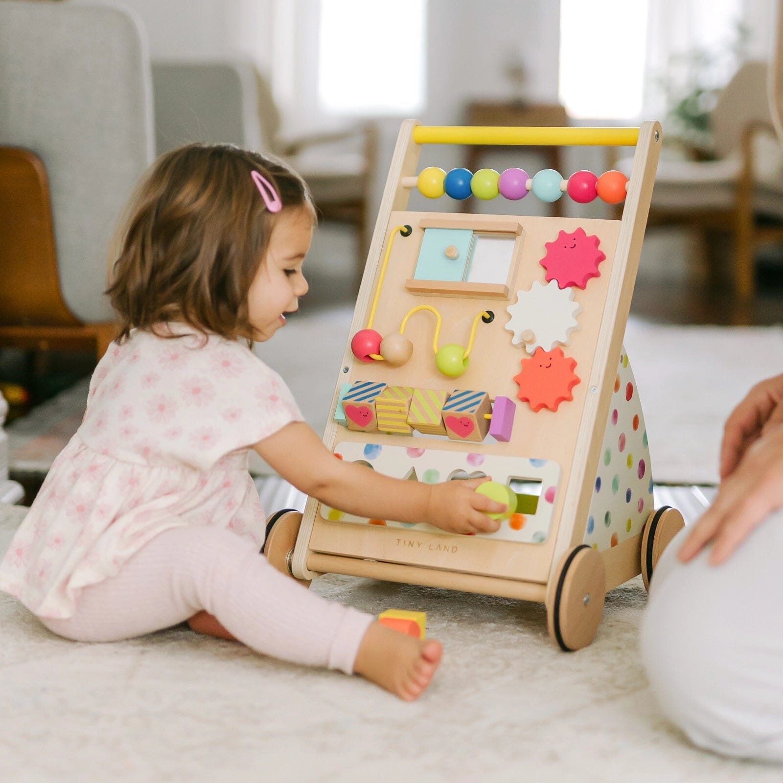 Tiny Land INC - Tiny Land® Premium Natural Wooden Activity Walker