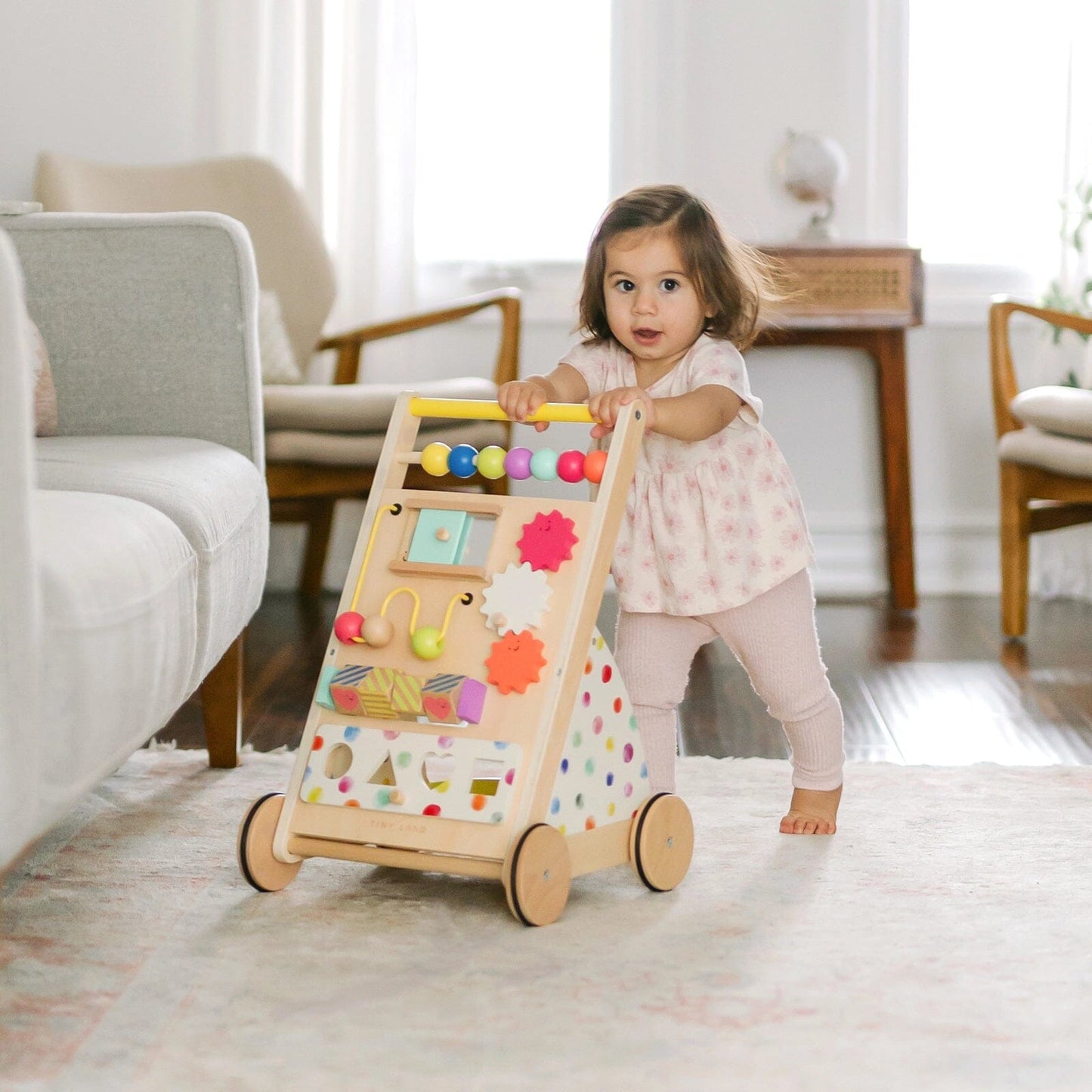 Tiny Land INC - Tiny Land® Premium Natural Wooden Activity Walker