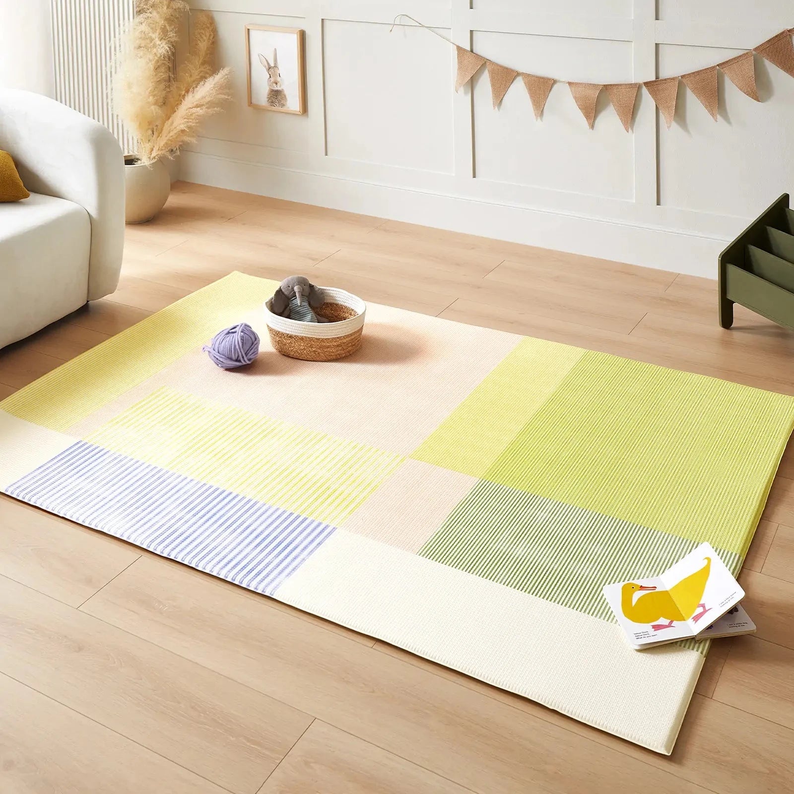 Tiny Land® Double-Sided Baby Playmat Alphabet Adventure Play Mats 
