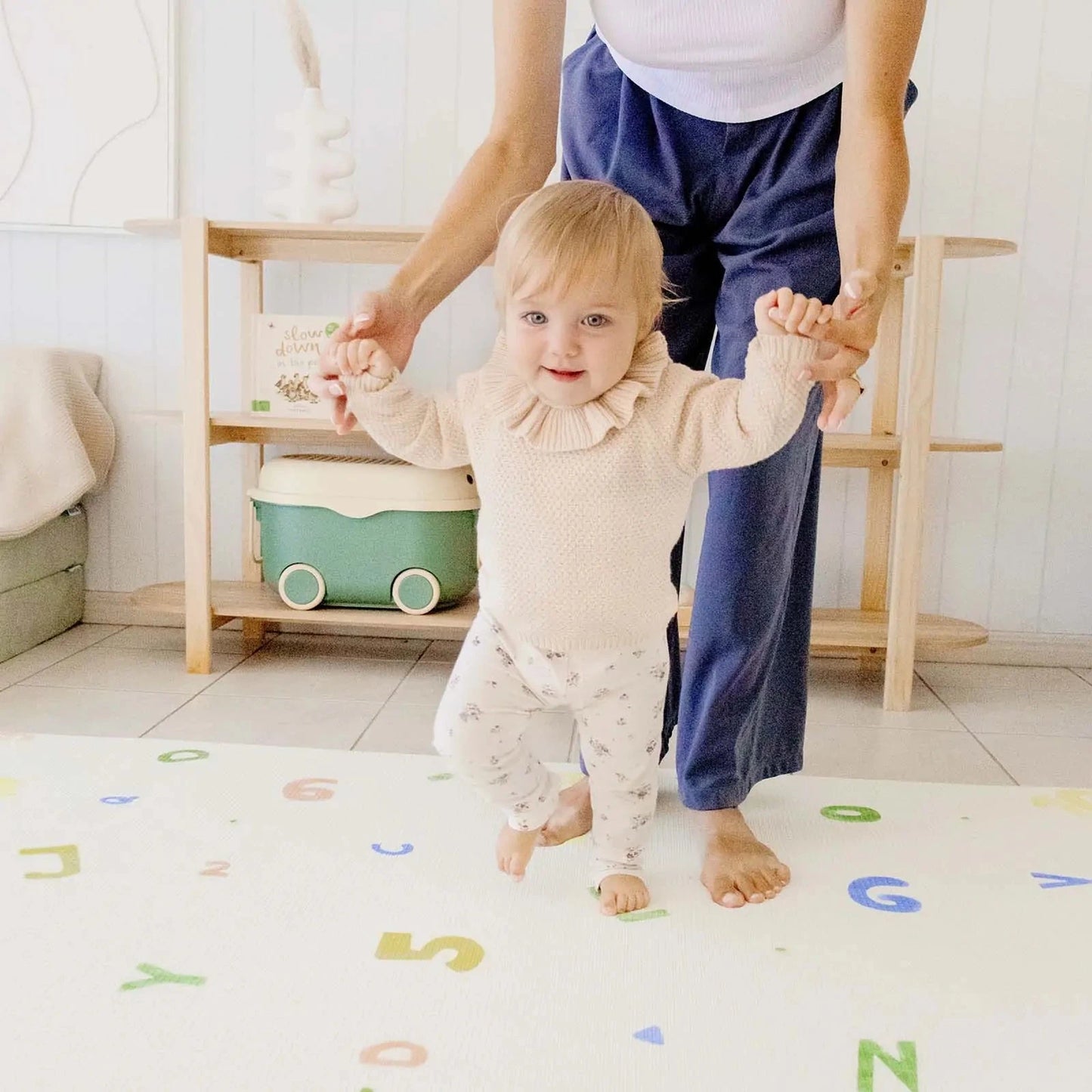 Tiny Land® Double-Sided Baby Playmat Alphabet Adventure Play Mats 