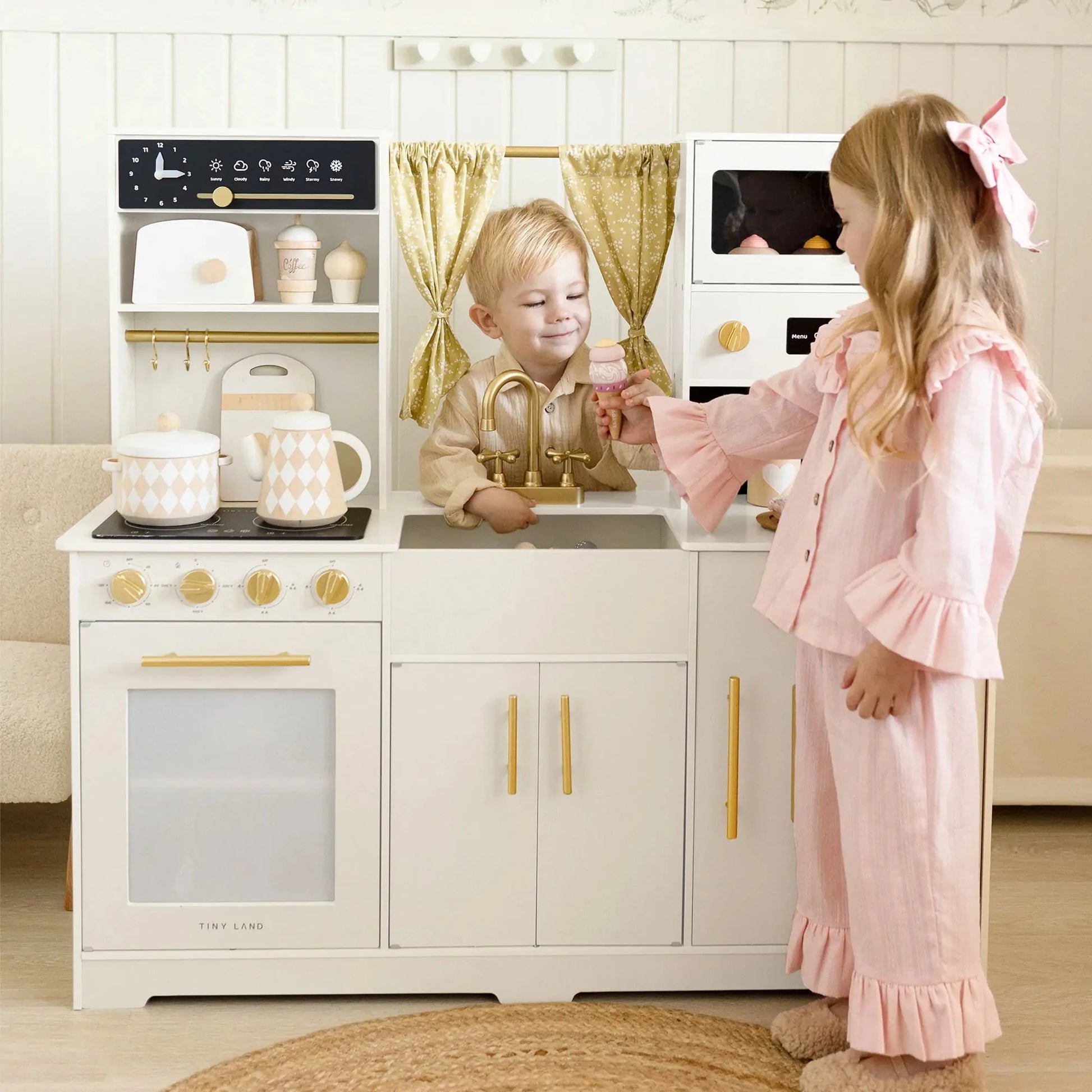 Tiny Land® Iconic Play Kitchen - Cream Toy 