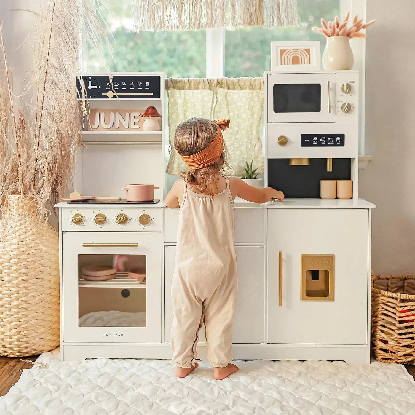 Tiny Land® Iconic Play Kitchen - Cream Toy 