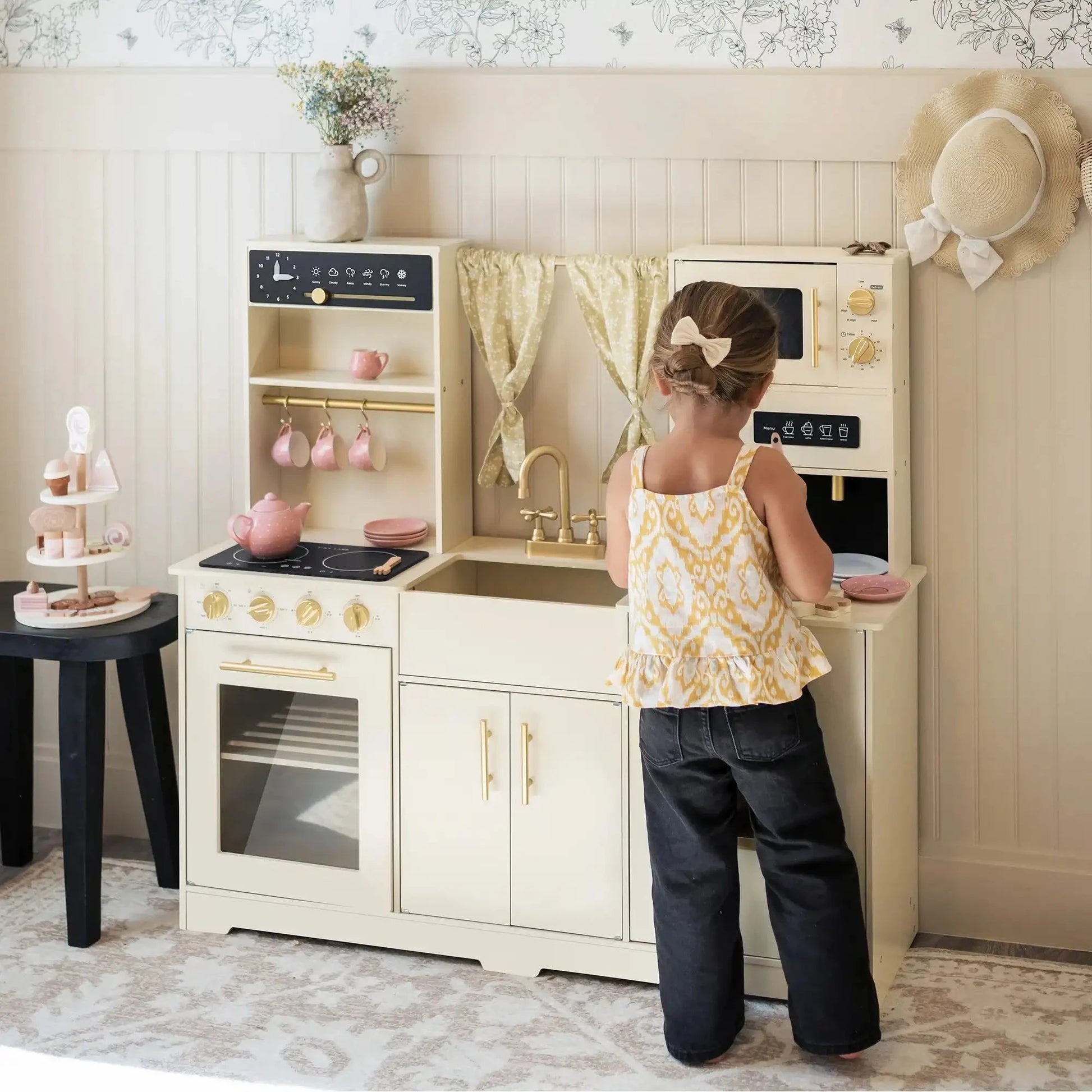 Tiny Land® Iconic Play Kitchen - Cream Toy 