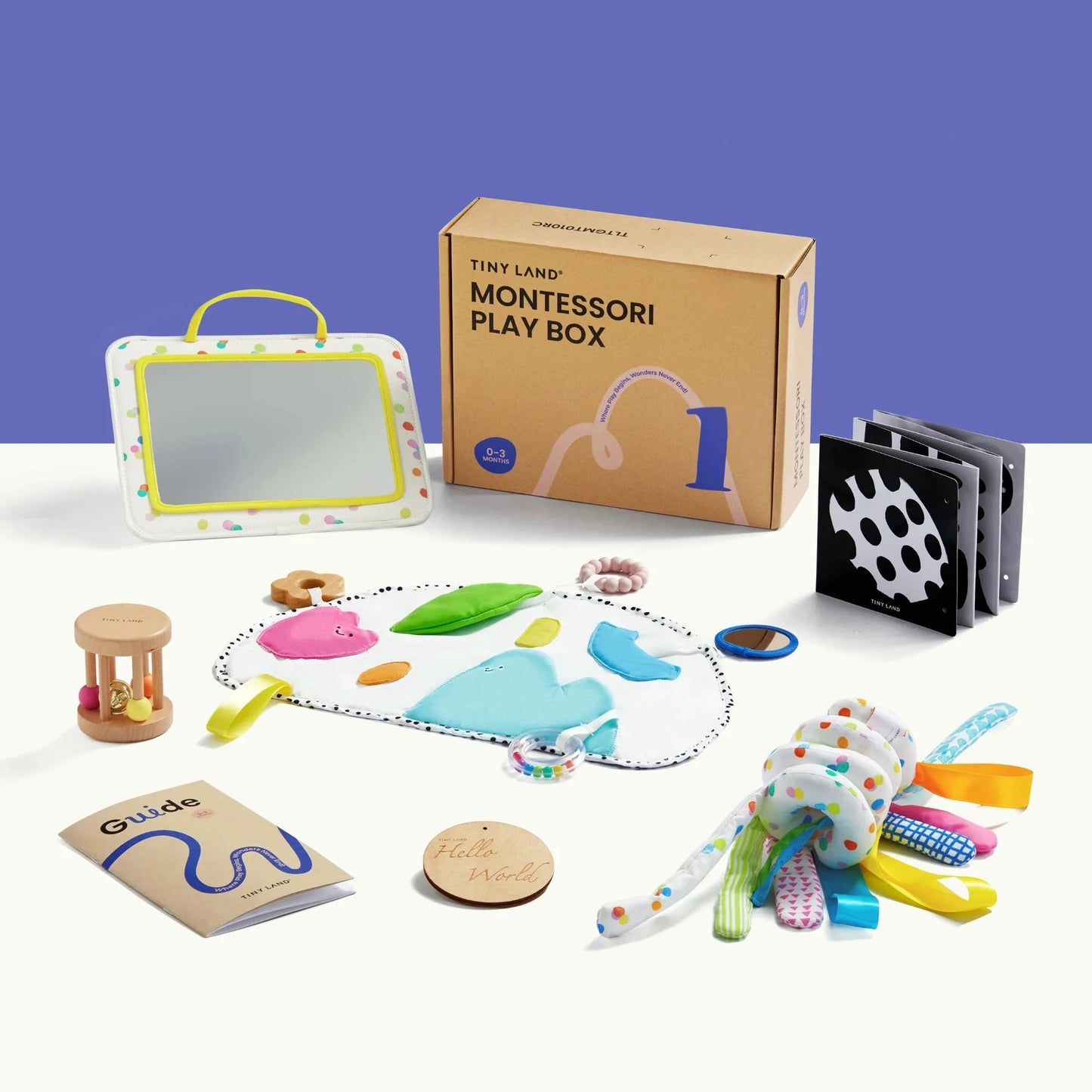 Tiny Land® Montessori Toys for Newborns (0–3 Months) 