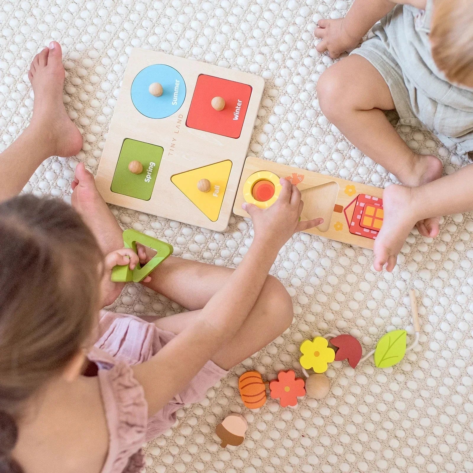 Tiny Land® Montessori Toys Set for Toddlers 18-24months wooden toys 