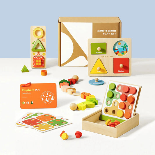 Tiny Land® Montessori Toys Set for Toddlers 18-24months wooden toys 