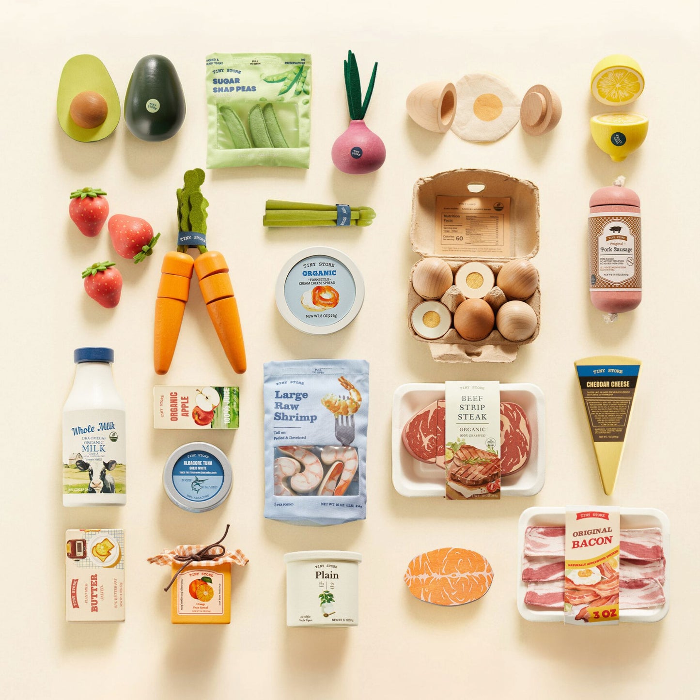 Tiny Land® Wooden Play Food Set