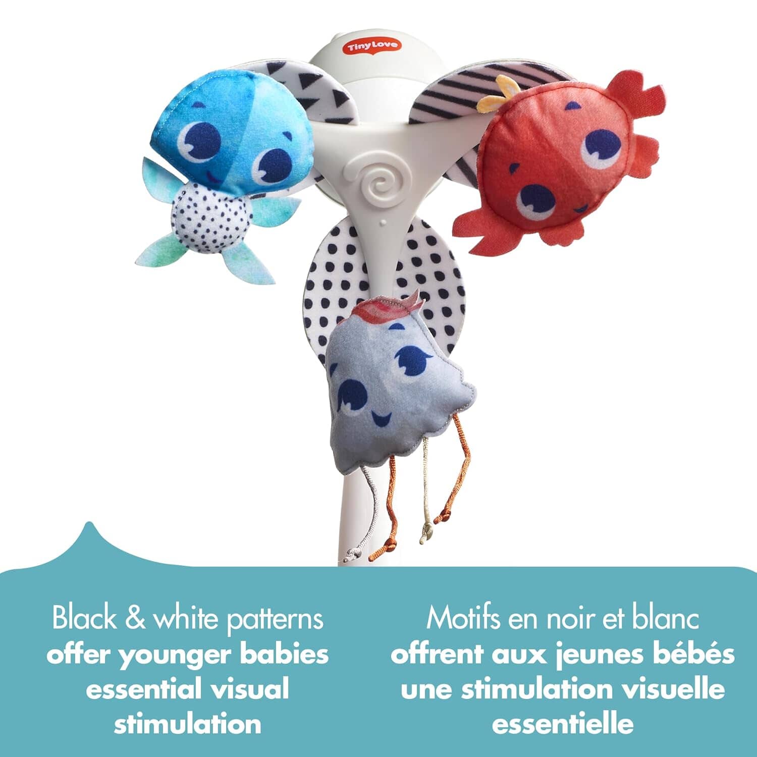 Tiny Love - Tiny Love Baby Mobile for Crib, 3 - in - 1 Take Along Mobile, Treasure The Ocean