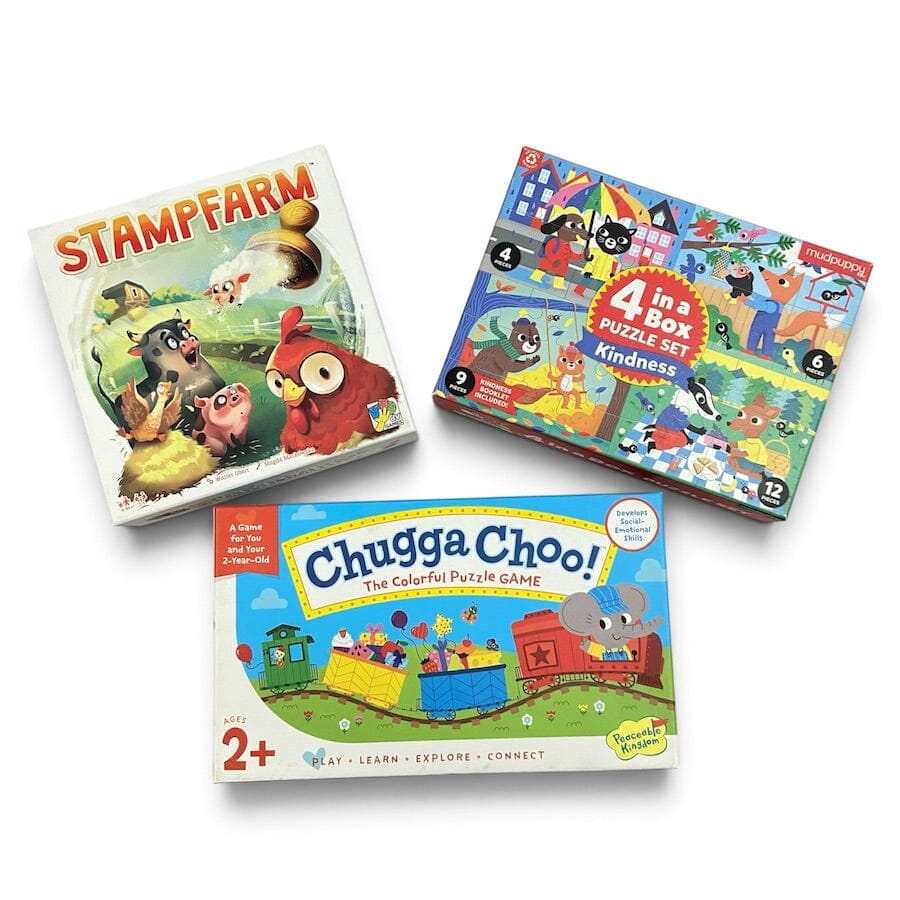 Toddler Game & Puzzle Bundle for 2+ Toys & Games 