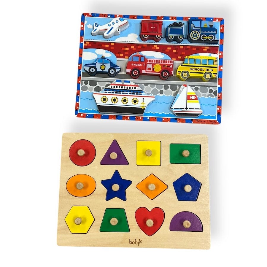Melissa & Doug - Toddler Wooden Puzzle Bundle