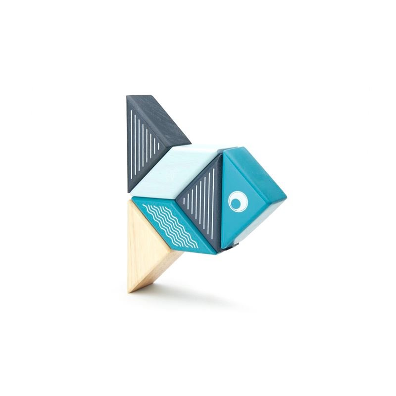 Tegu - Travel Pals Magnetic Wooden Blocks - Whale