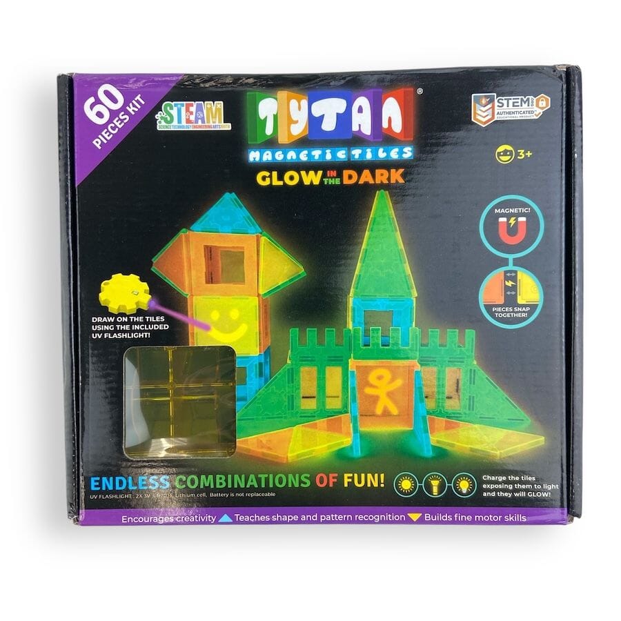 TYTAN Glow in the Dark Magnetic Building Tiles Toys 
