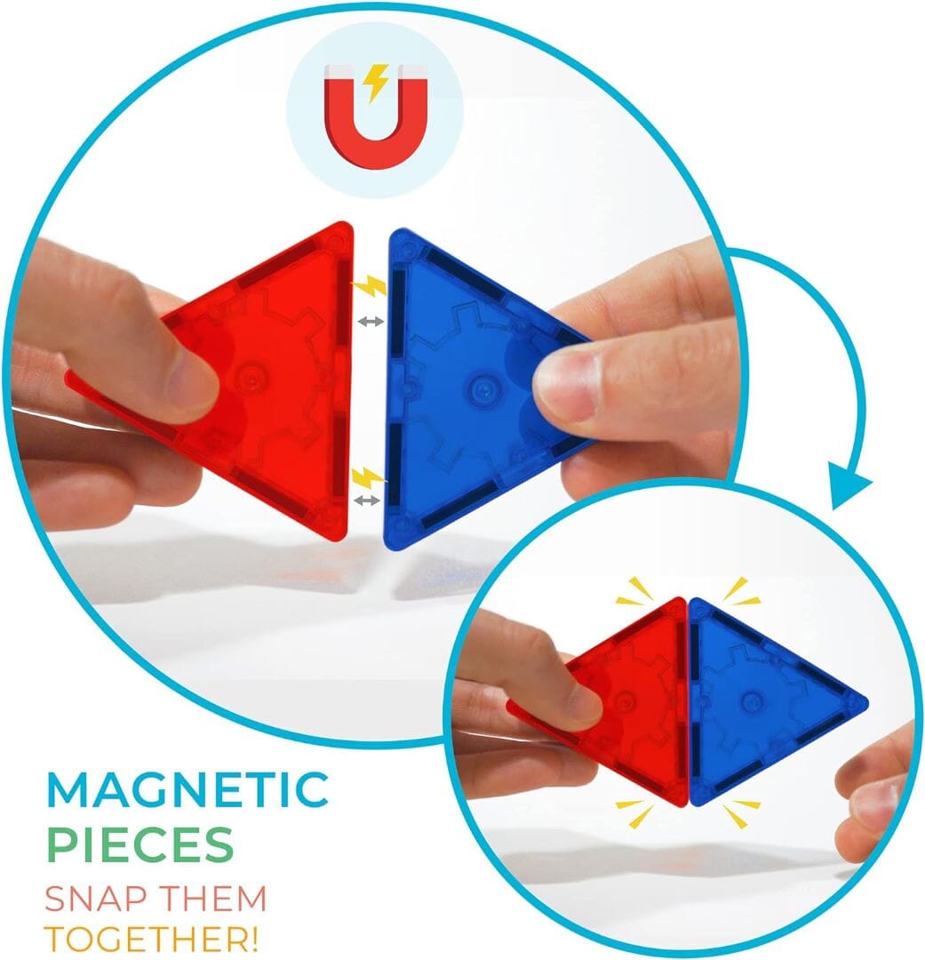 TYTAN Magnetic Tiles 60-Piece Set Toys 