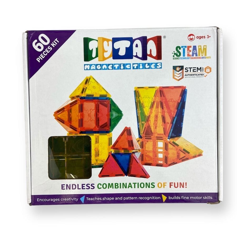 TYTAN Magnetic Tiles 60-Piece Set Toys 