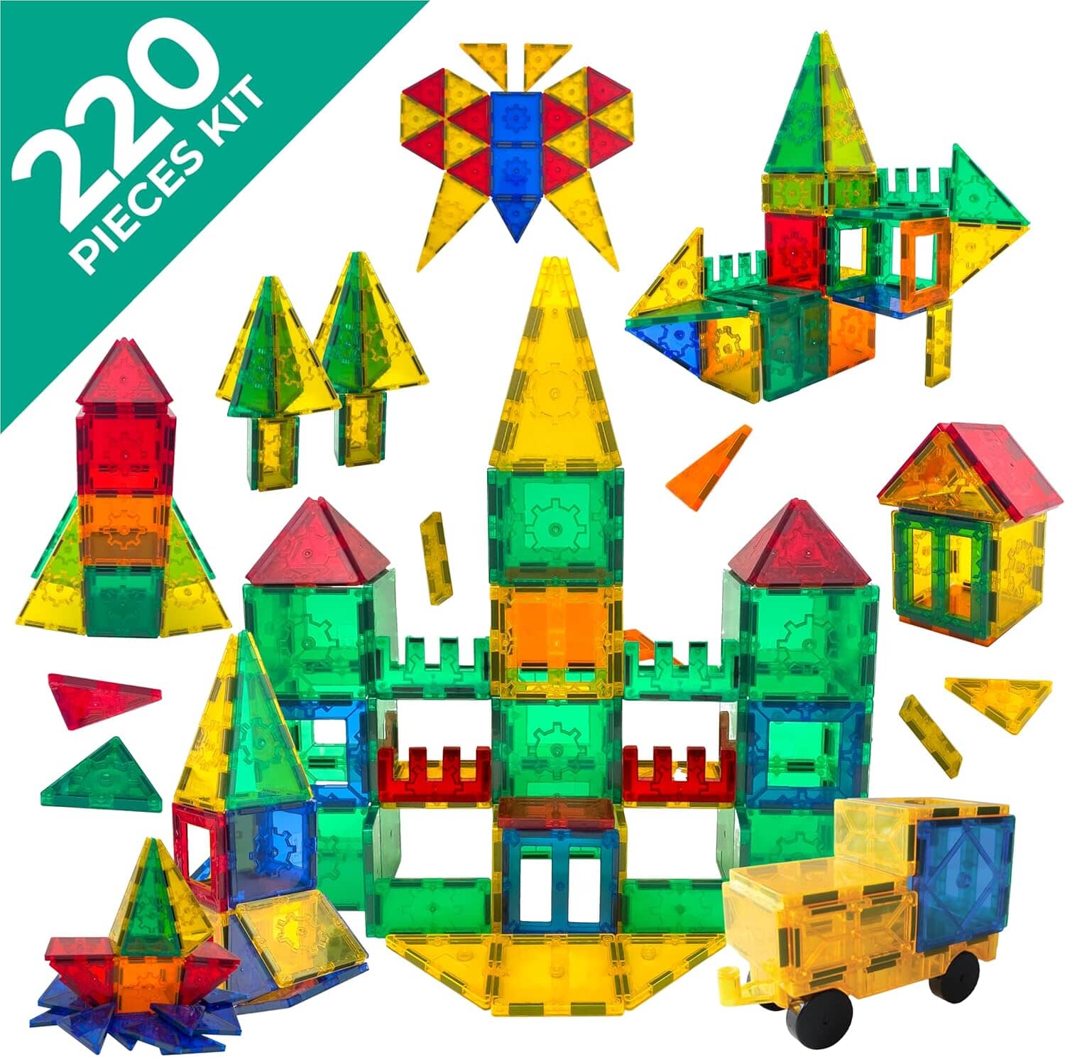 Tytan Tiles - Tytan Tiles 220 - Pc Magnetic Building Tiles Set