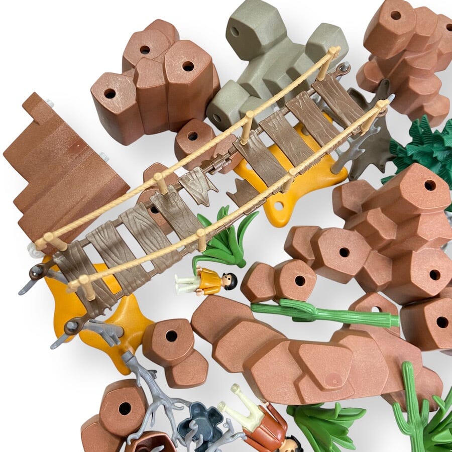 Vintage Playmobil Desert and Suspension Bridge Bundle Toys 