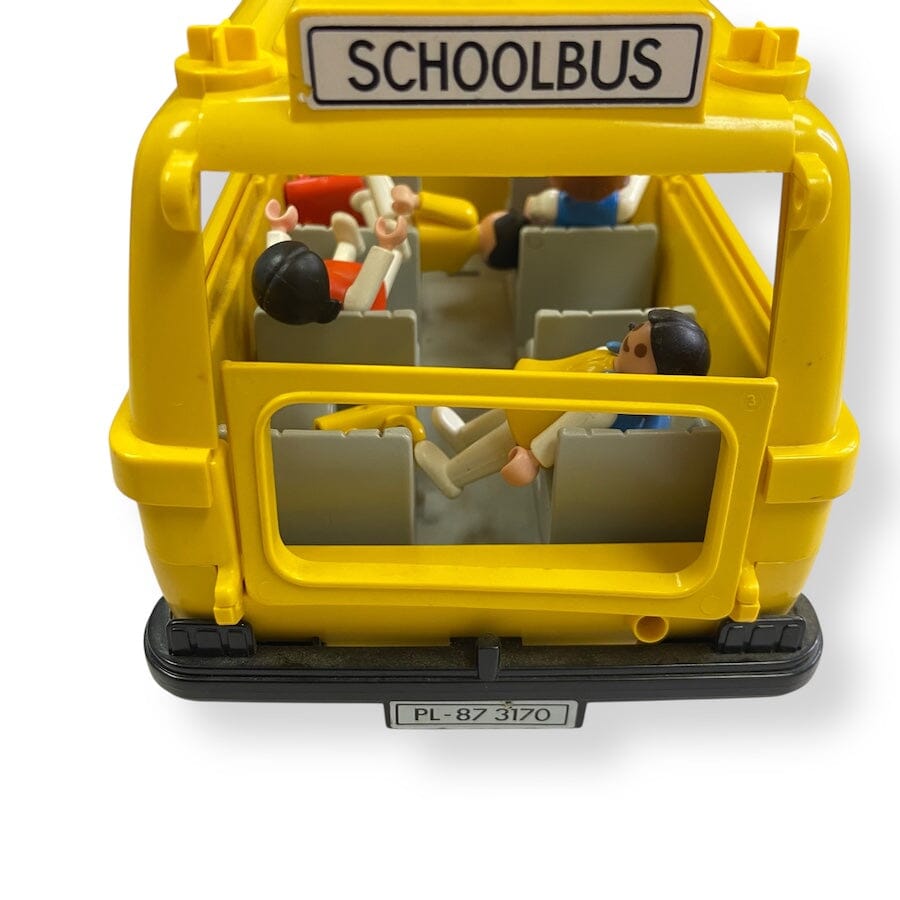Vintage Playmobil School Bus Toys 