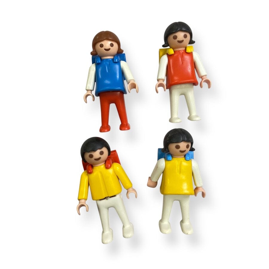 Vintage Playmobil School Bus Toys 