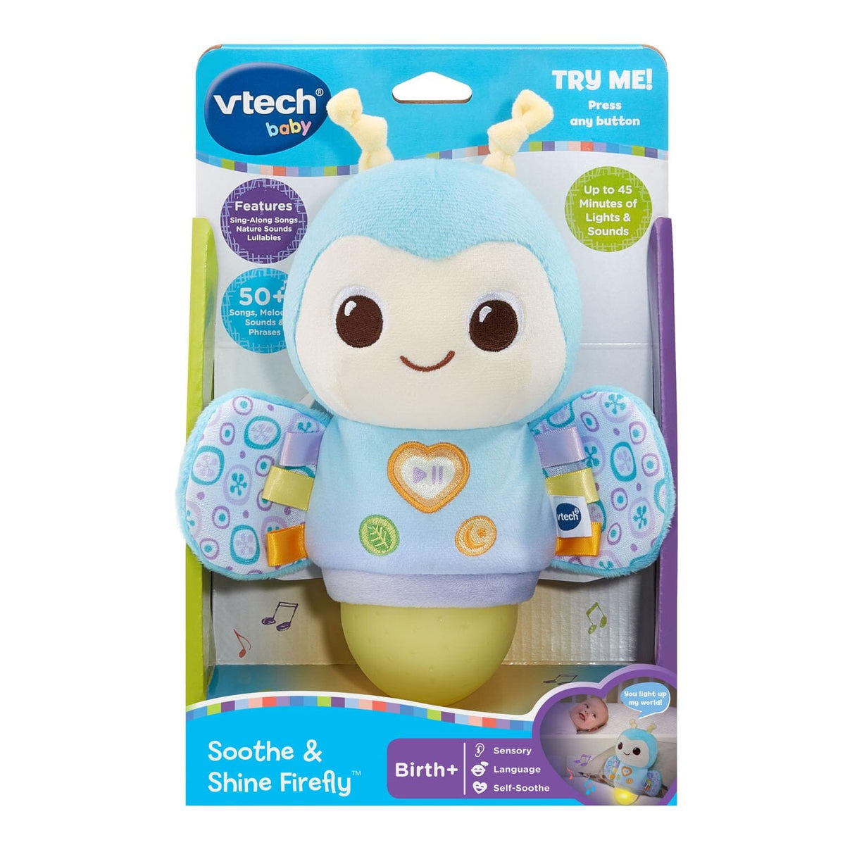 VTech Baby Soothe and Shine Firefly Musical Plush 80-578000