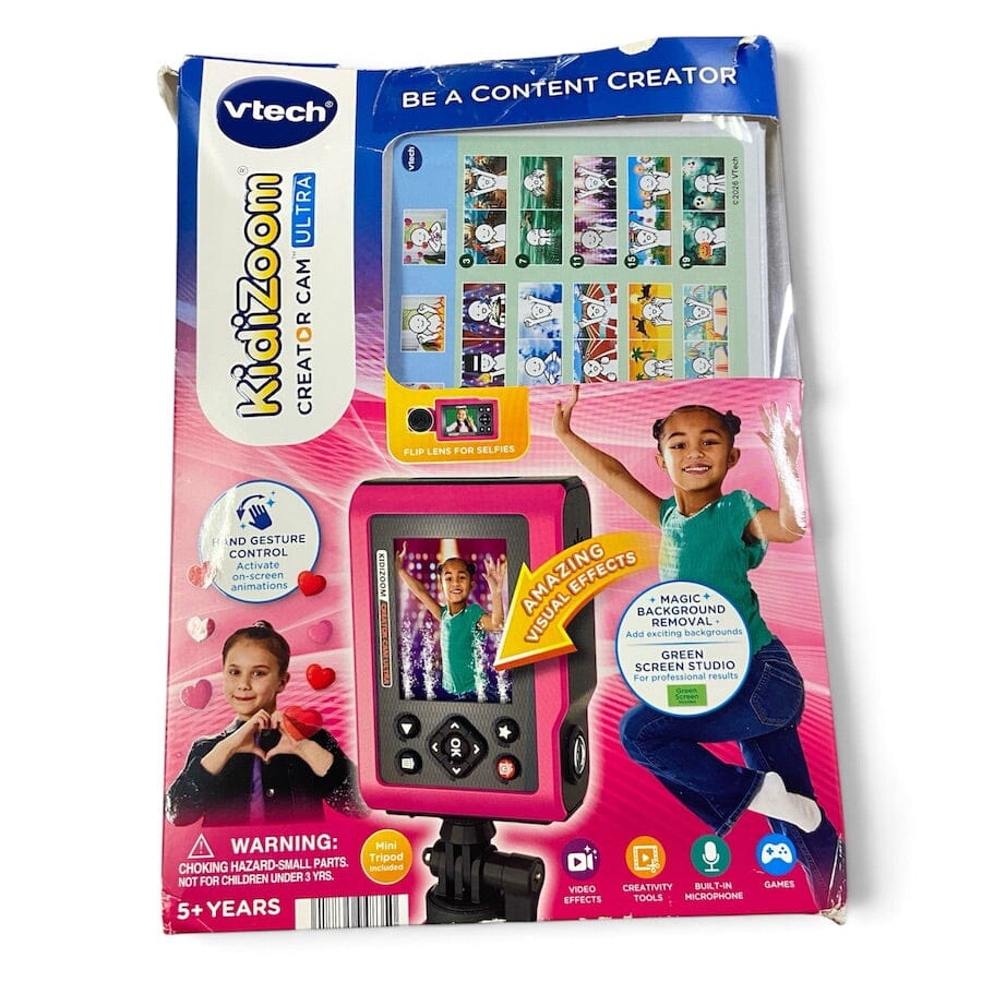 VTech KidiZoom Creator Cam Ultra Pink 80-594835 - Damaged Box Toys 