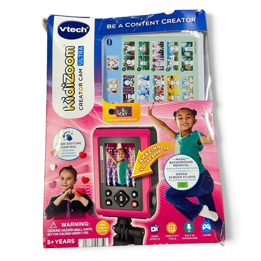VTech KidiZoom Creator Cam Ultra Pink 80-594835 - Damaged Box Toys 