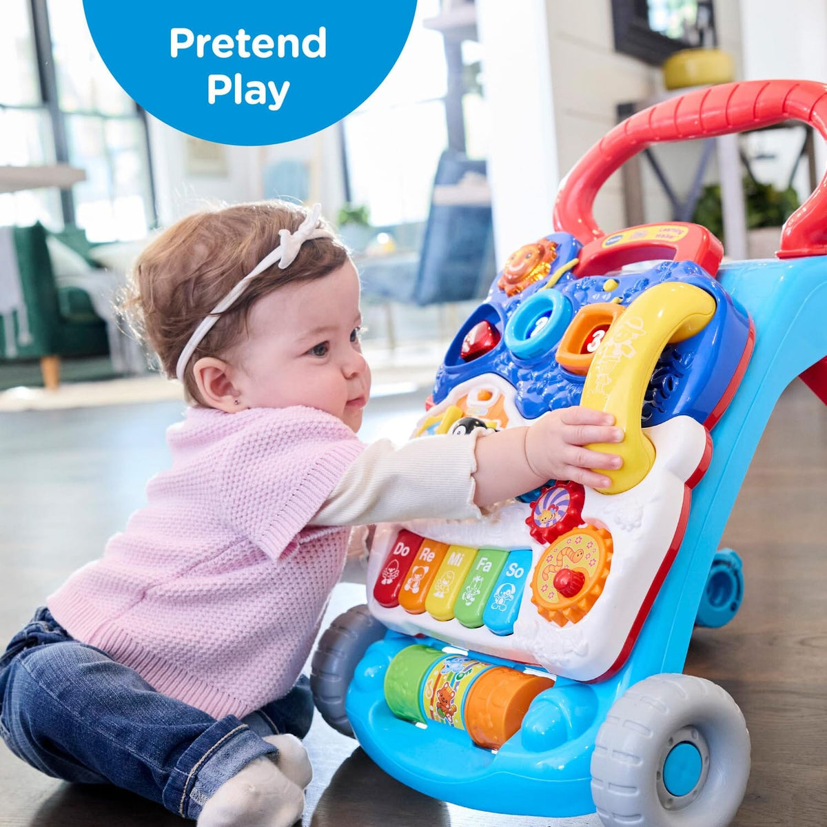 VTech Sit-to-Stand Learning Walker 80-077069 Blue