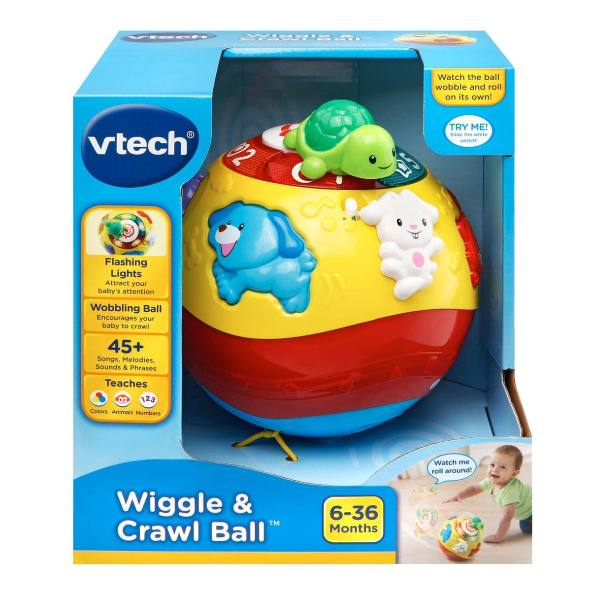 VTech Wiggle and Crawl Ball 80-184900