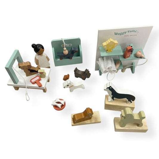 Waggy Tails Dog Salon Play Set Toys 