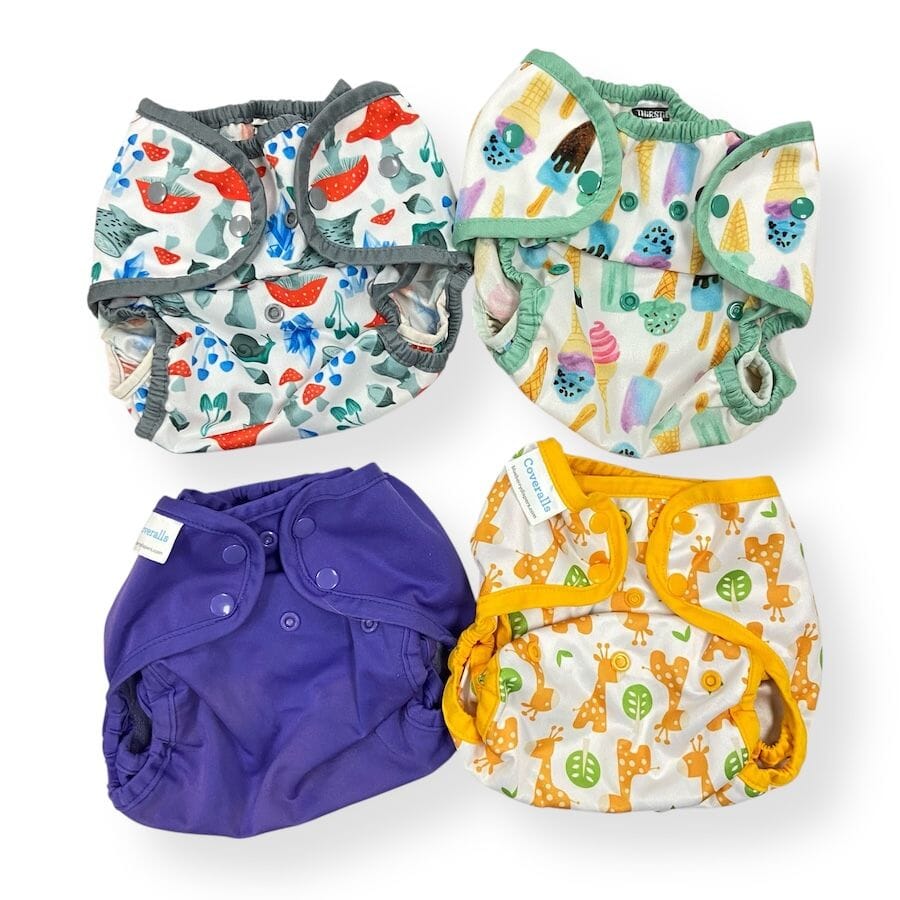 Mixed Brands - Waterproof Diaper Wraps with Inserts