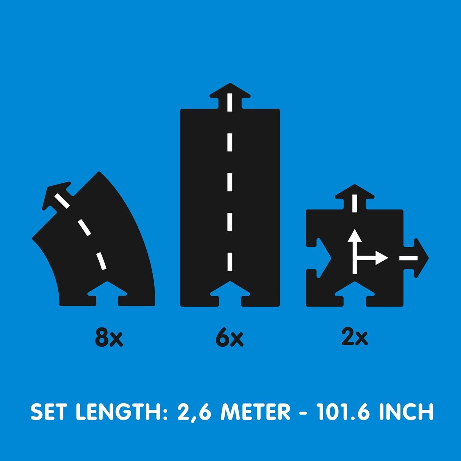 way to play expressway16ピース×2セット Amazon.com: Waytoplay Expressway, 16 Piece Circuit for Toy Cars