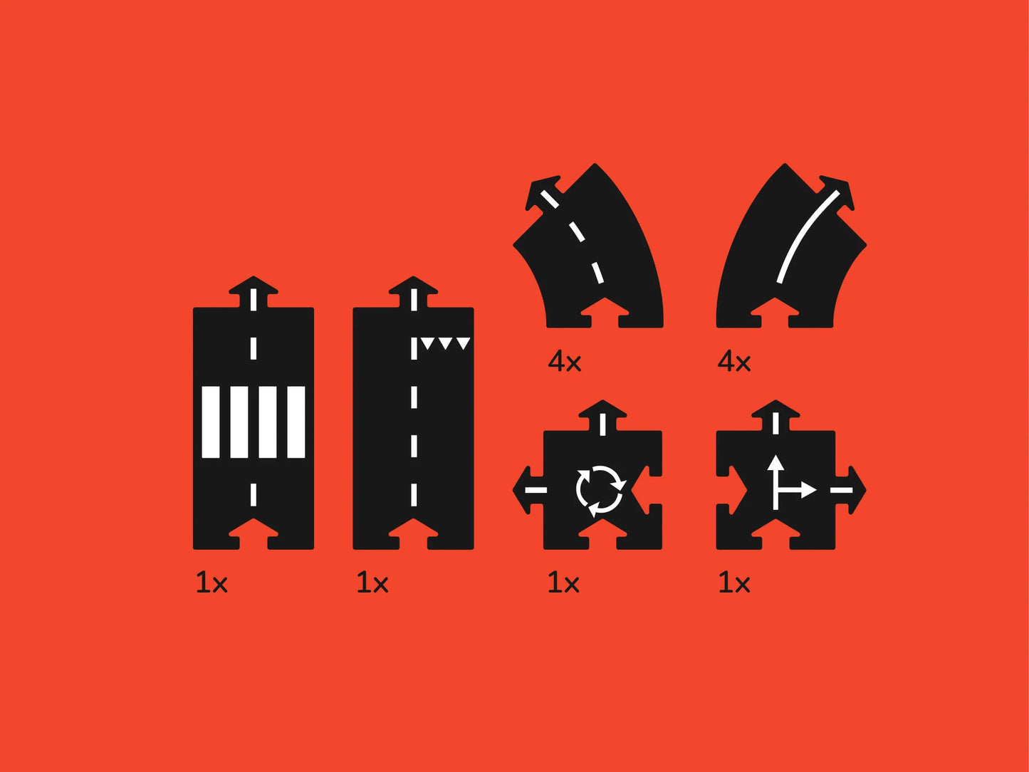 waytoplay Ringroad image of individual track pieces