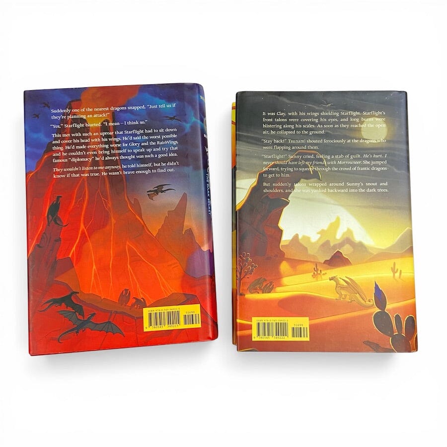 Wings of Fire Books The Dark Secret & The Brightest Night Hardcover Books 