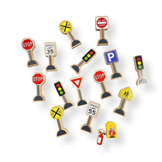 Wood Road Sign Bundle Toys 